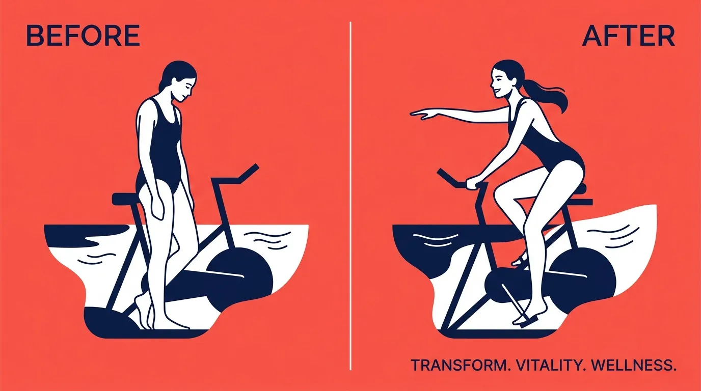 Aquabiking avant après : résultats et bienfaits visibles du sport