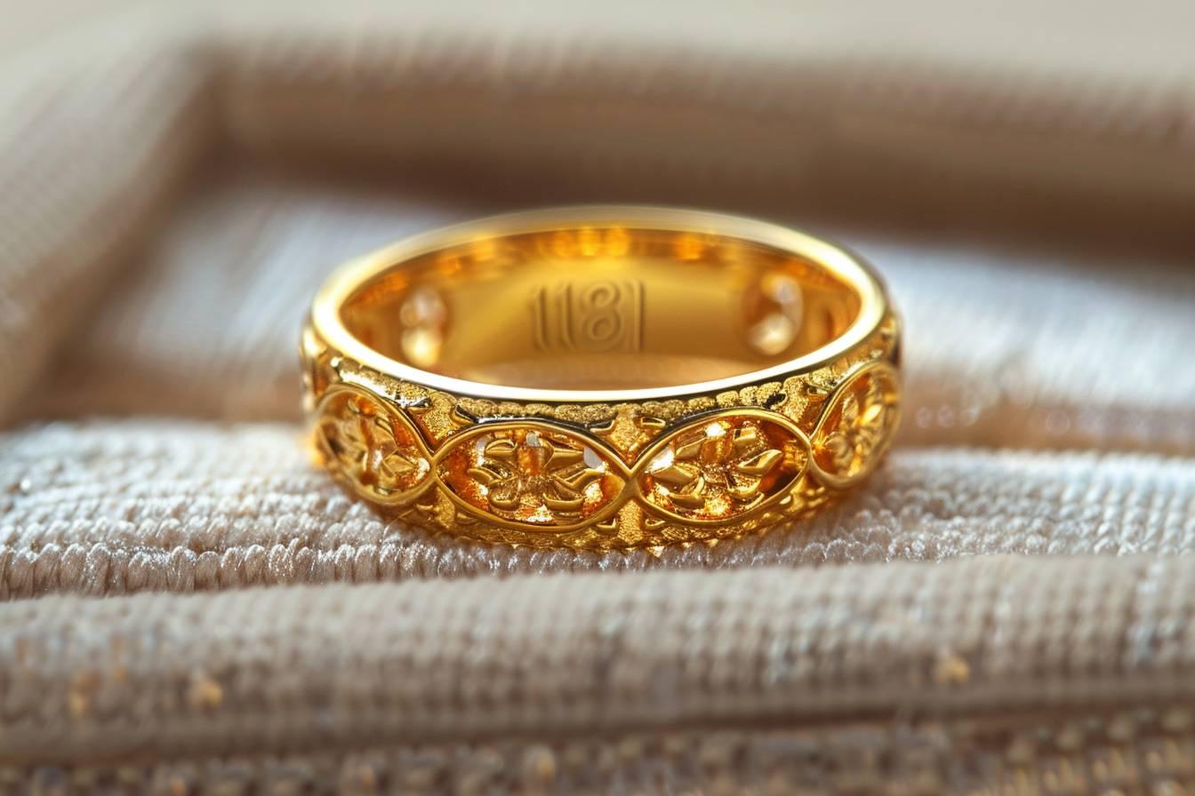 Comment identifier le poinçon sur un bijou en or 18 carats ?