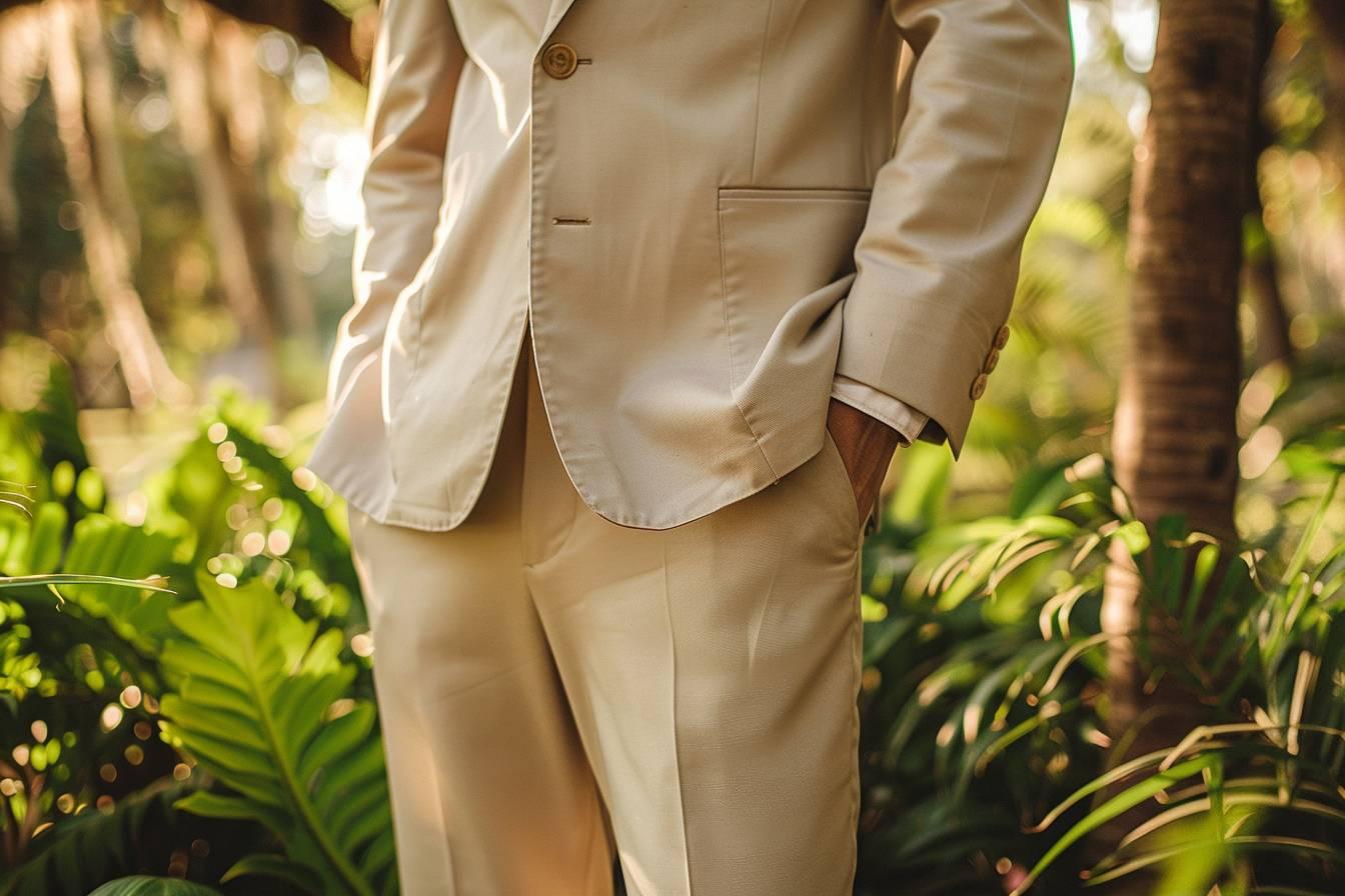 Costume beige homme : élégance intemporelle pour toutes occasions - Guide complet du style masculin raffiné