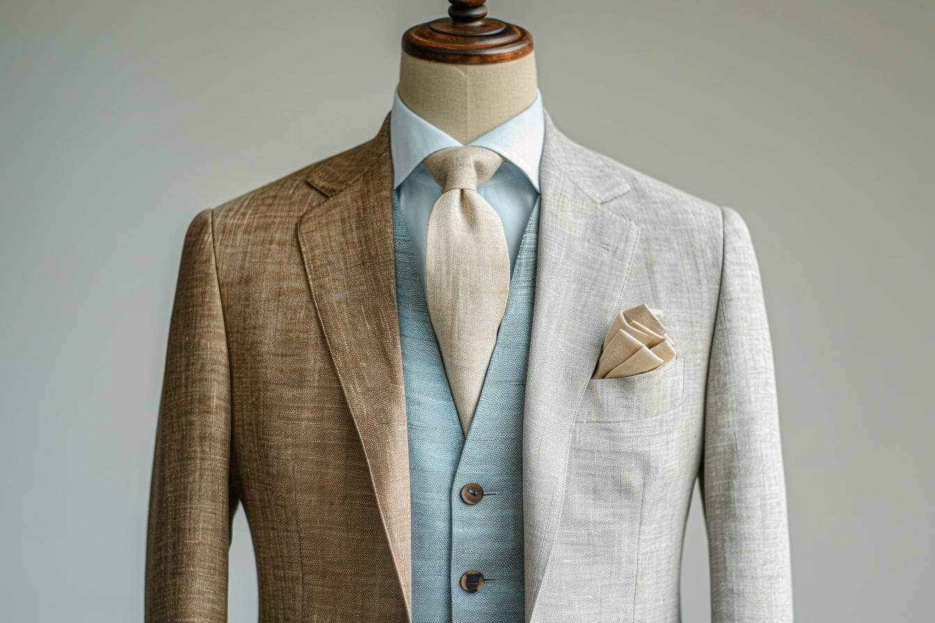 Costume en lin pour homme : élégance naturelle et confort estival pour un style décontracté chic