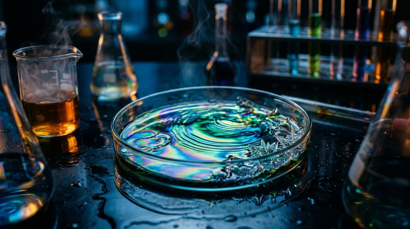 Reflets d'acide : guide complet pour comprendre ce phénomène chimique fascinant