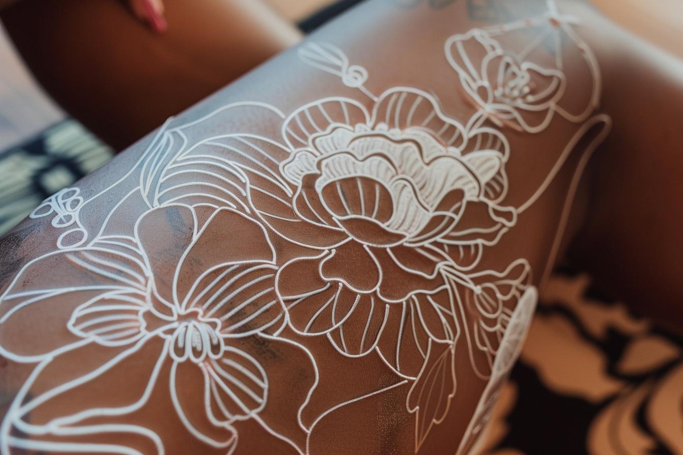 Tatouage encre blanche sur peau noire : tendances, conseils et inspirations