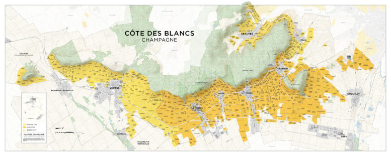 Carte des Cépages des vins de France et Appellations (AOC) - Emilie,  Ancienne Sommelière